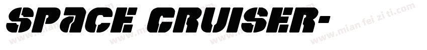 Space Cruiser字体转换